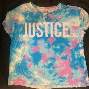 Justice girls size 8 Tie-dye shirt